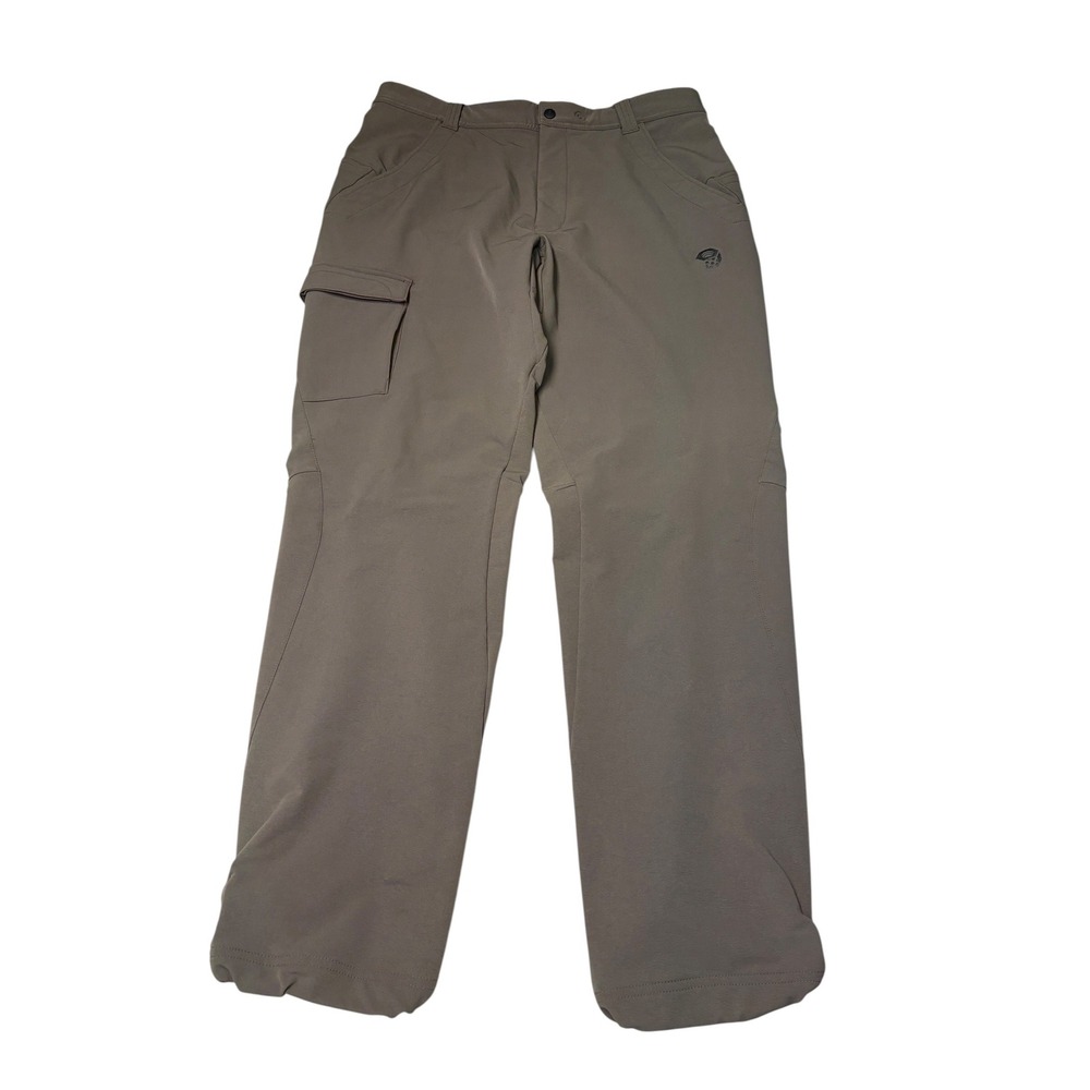 Mountain Hardwear Mens Softshell Cargo Hiking Stretch Pants‎ Brown Size L 35x33